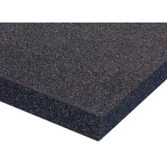 Plastazote, 30mm, sort, ca 0,5 x 1 m