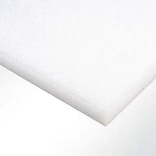 Plastazote, ca, 2 mm, hvit, ca 0,5 x 1 m