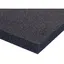 Plastazote, ca 2mm, sort, ca 0,5 x 1 m
