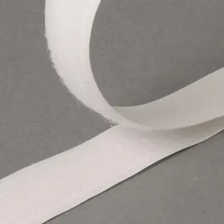 Borrelåsbånd, "hook", 20 mm, pr, meter