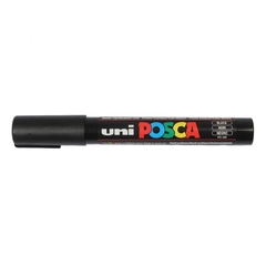 Uni Posca 3M marker, sort, 1,5 mm