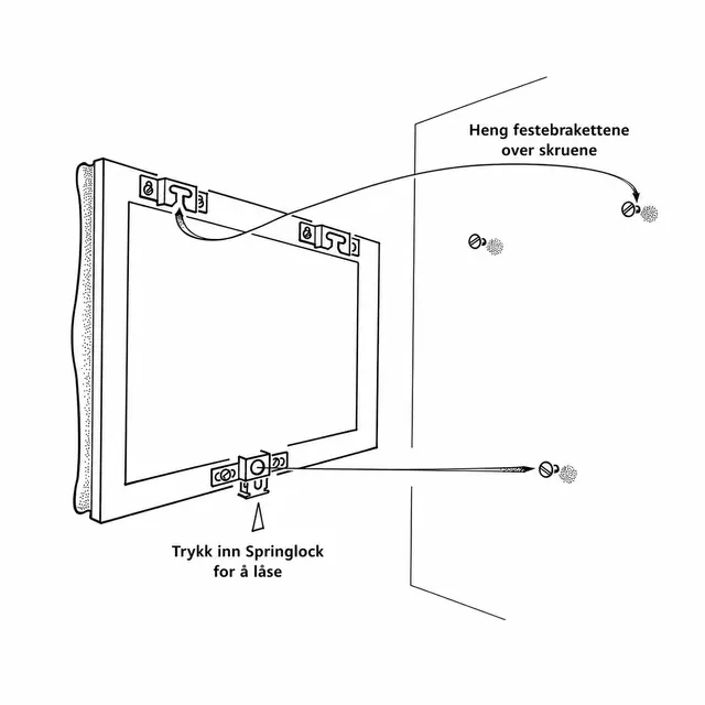 SpringLOCK 3-punkt tyverisikring For en ramme 