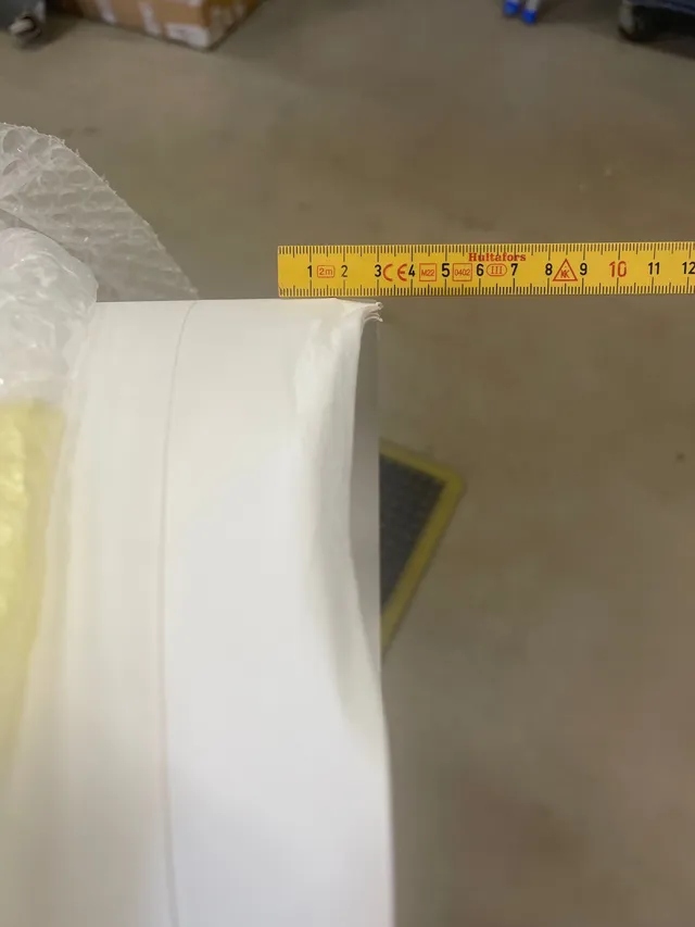 Syrefritt papprør med bulkete ender Ø300 mm x 2500 mm 