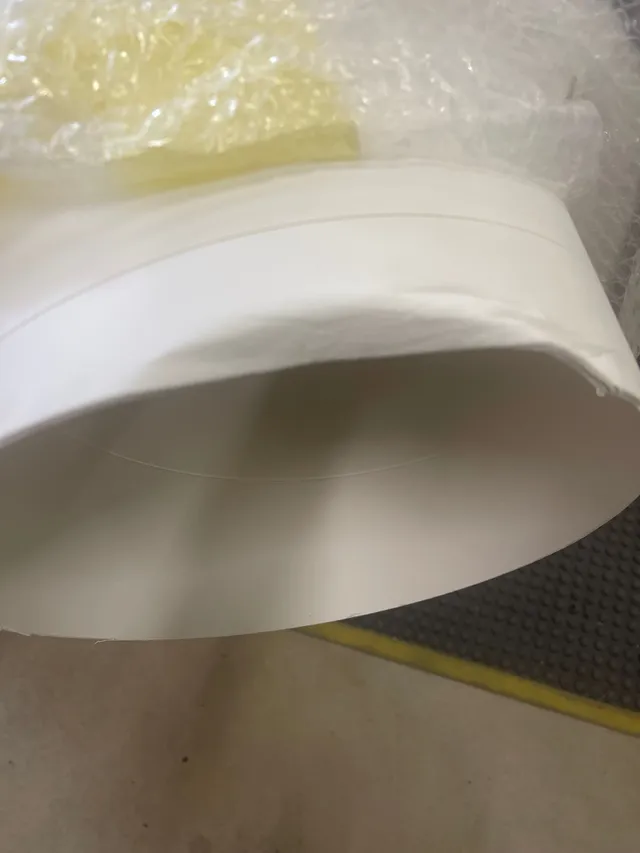 Syrefritt papprør med bulkete ender Ø300 mm x 2500 mm 