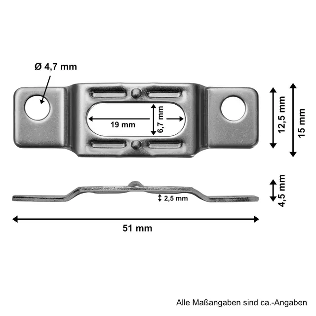Secure-T låseplate for tre-ramme 1pk 