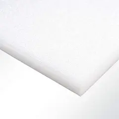 Hvit skumplate (Ethafoam) ca. 50 x 67 cm hvit, B-vare, ca. 50 x 67cm