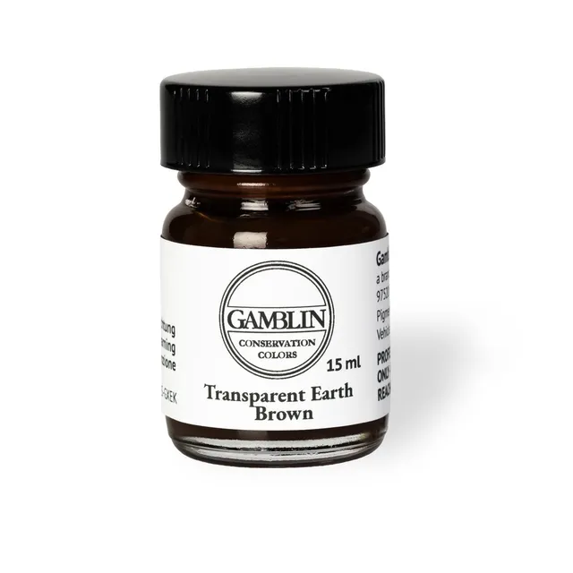 Gamblin Transparent Earth Brown 15 ml conservation colors 
