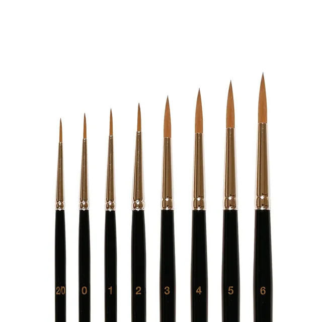 Meisterklasse retusj penselsett Syntetisk, 8pk 