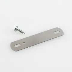 Temart fjærblekk, med., rustfritt stål 70 x 19mm, 100 stk m/skruer