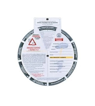 Emergency Response and Salvage Wheel teksten er på engelsk 