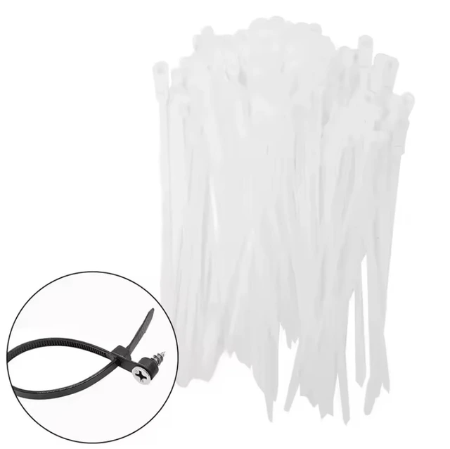 Strips - Buntebånd, 150 x 4 mm, 100 pk med skruehull 