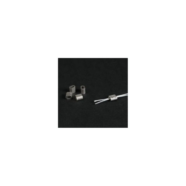 Wirelås, oval, aluminium, for Ø 1,5 mm 100 stk 