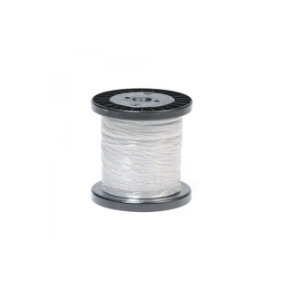 Wire, stål, m/hvit plast, Ø 1,5mm, 100m