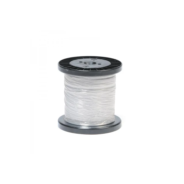 Wire, stål, m/hvit plast, Ø 1,5mm, 100m 