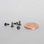 Temart skrue, sort, 2,2 x 4,5mm 250 stk