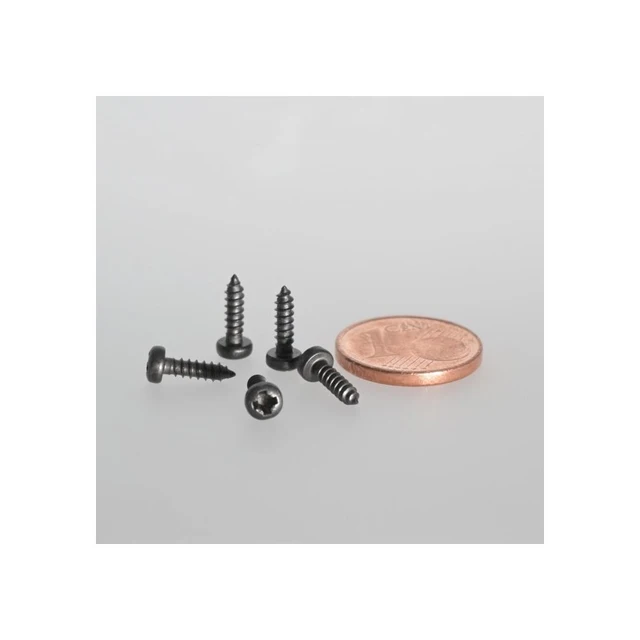 Temart skrue, sort, 2,9 x 6,5 mm 250 stk 