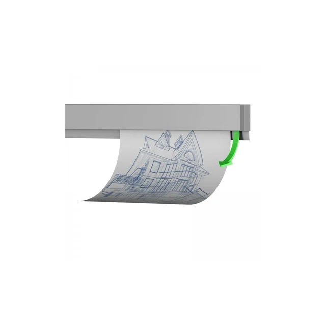 Klemskinne, sølvfarget, 100 cm 