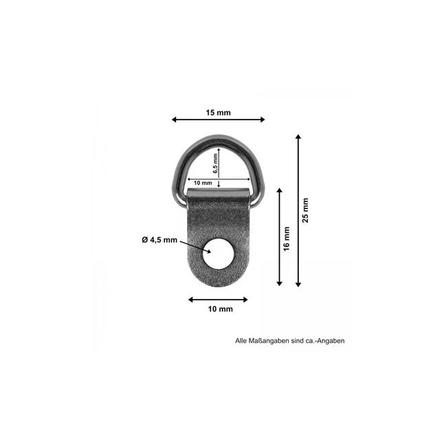 D-ring opphengs-kit til 5 rammer 
