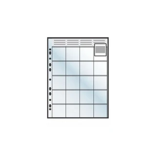 Mappe for 20 stk, mont, 135-slides 10pk