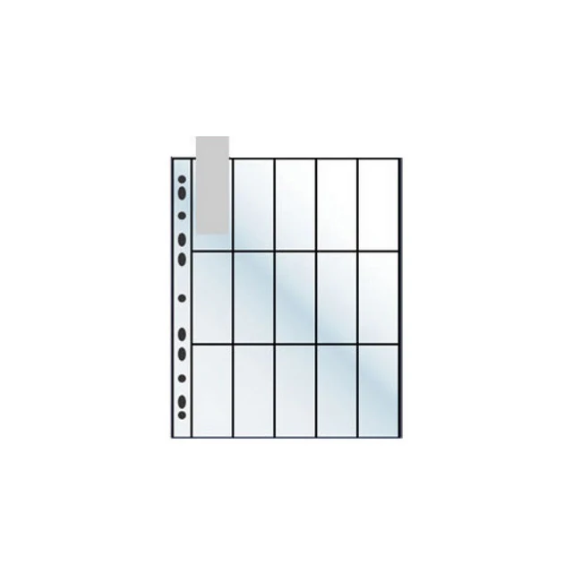 Mappe med 15 lommer 95x42 mm, à 10 stk 