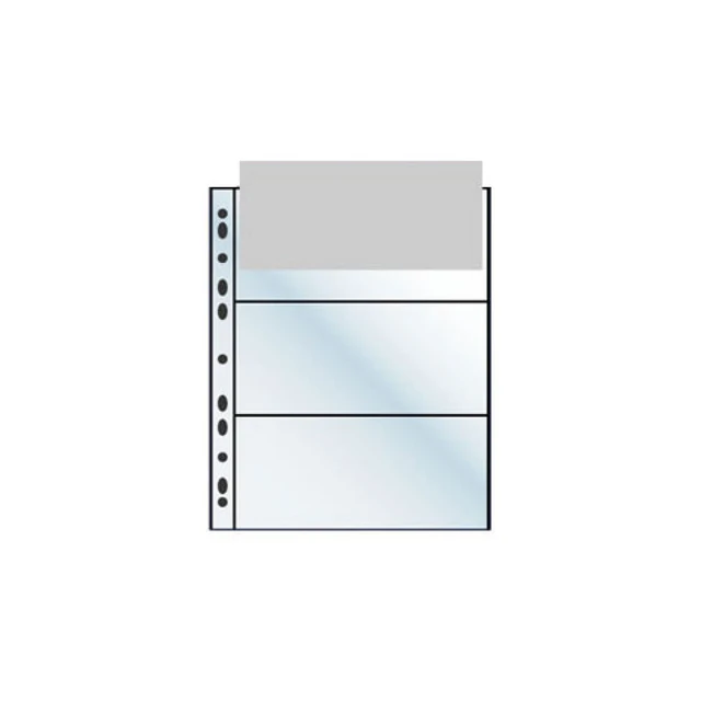 Mappe med 3 lommer 95x216 mm Horisontal, 10 pk 