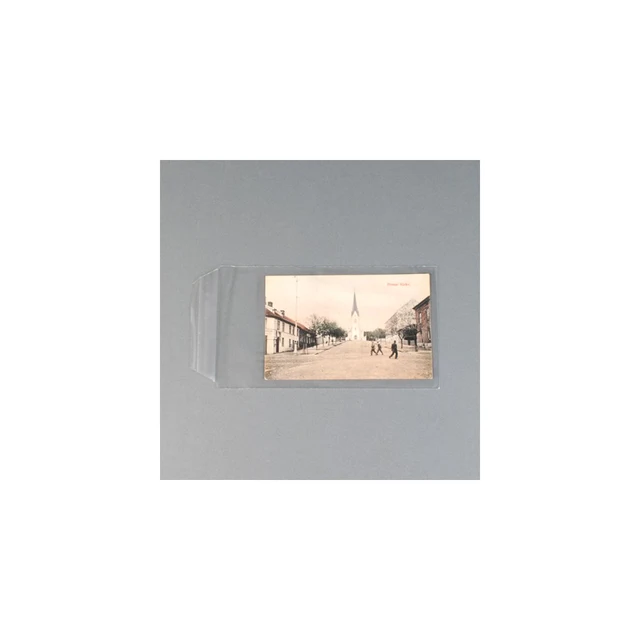 Klar polypropylenmappe, 10,5 x 15,5 cm 100 stk 