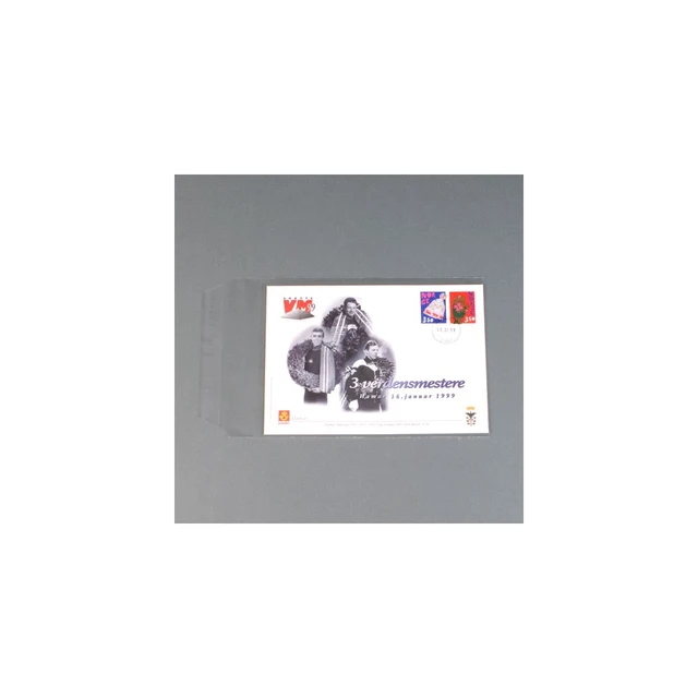 Klar polypropylenmappe, 13,5 x 18,5 cm 100 stk 