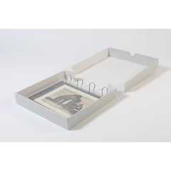 Albumeske med 4 ringer, lys grå, A4+