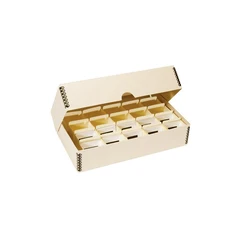 Slide eske med 20 slide-holdere 290 x 162 x 57mm