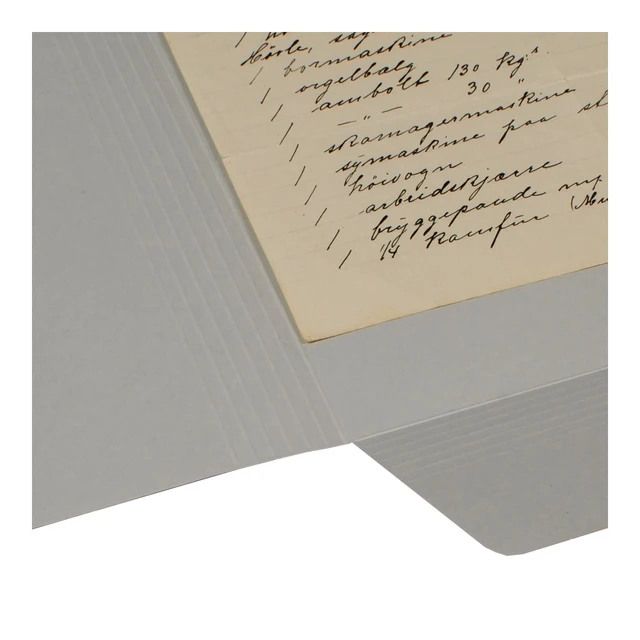 Eksp, omslag m/3 klaffer, A3 lys grå, 240 gr/m2, 10-pk 