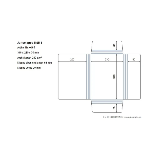 Eksp, omslag m/3 klaffer, A4, lys grå 240 gr/m2, 50-pk 