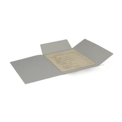 Eksp, omslag m/3 klaffer, A4, lys grå 240 gr/m2, 50-pk