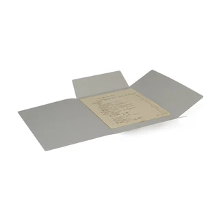 Eksp. omslag m/3 klaffer, A4 Lys grå, 240 gr/m2, 50-pk