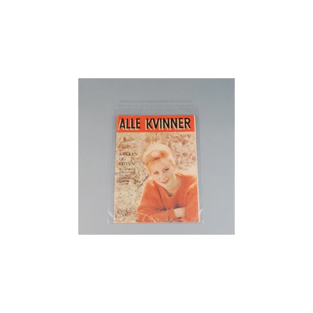 Klar polypropylenmappe, 24,5 x 30,5 cm 100 stk 