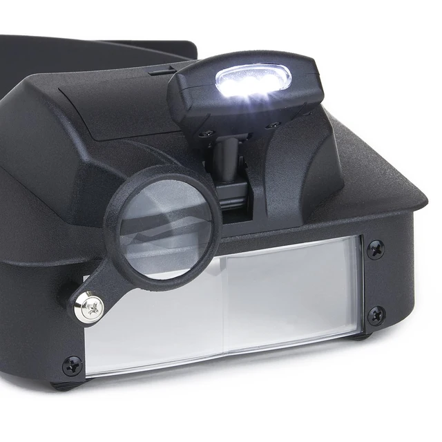 Carson LumiVisor™ Hodelupe med Led 2x, 3x, 5x, 6x 