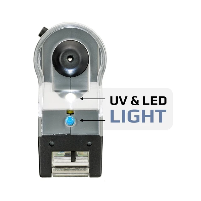 Carson MicroFlip™ lommemikroskop 100x-250x LED/UV 