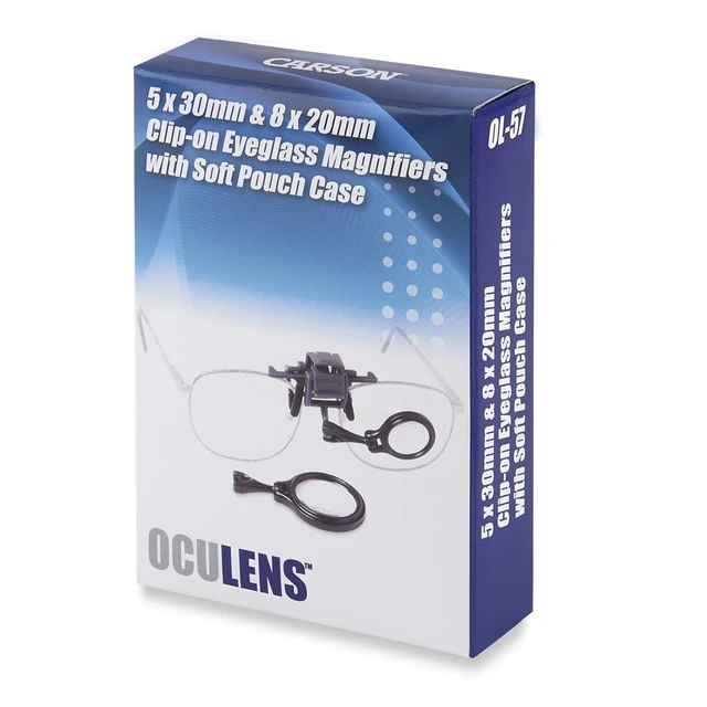 Carson OcuLens™ Clip-on Lupe til briller 