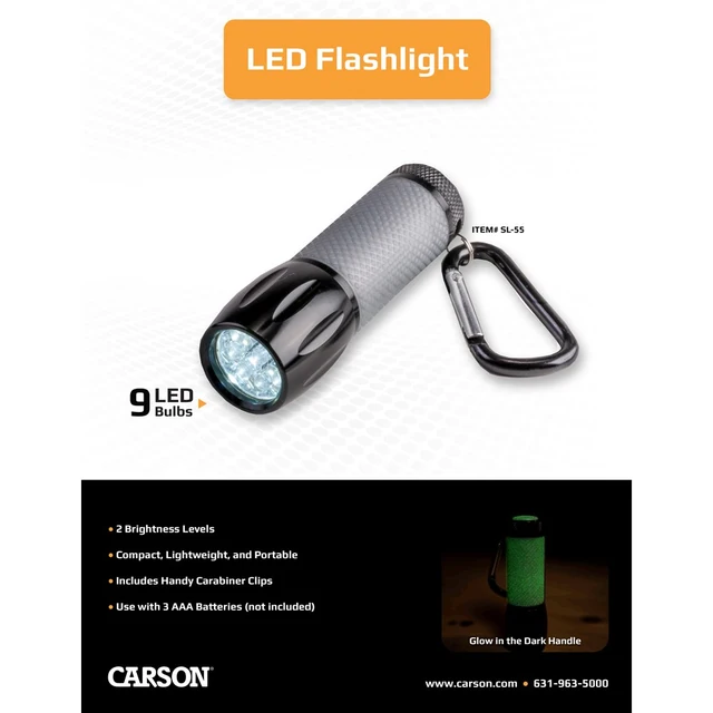 Carson LEDSight Pro™, Mini LED lommelykt 