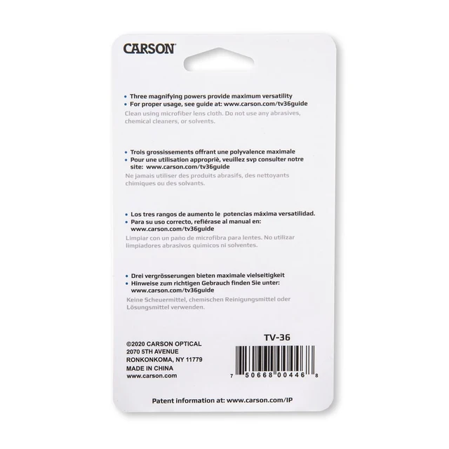 Carson TriView™ Foldelupe 3x, 5,5x, 8,5x 