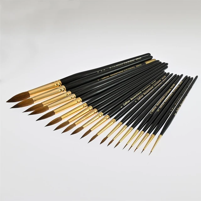 Retusj/akvarellpensel, str 6 Mesterklasse, Kolinsky sable hår 