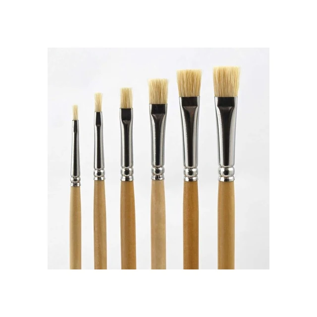 Artists Bristle kunstpensler str 2 - 12 Flate, 6 stk 