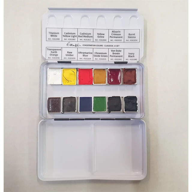 GAMBLIN Impressionist Colors, Set à 24, 