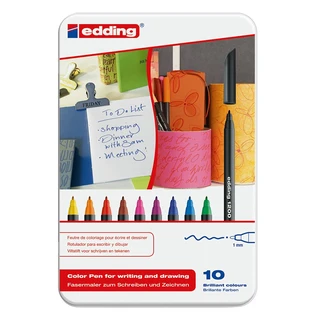 Edding 1200 sett 10 farger