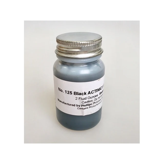Black Actinic Ink #125 for stamp pads, 