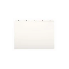 Kartotekregister A6 Hvit A-Z