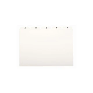 Kartotekregister A6 Hvit A-Z