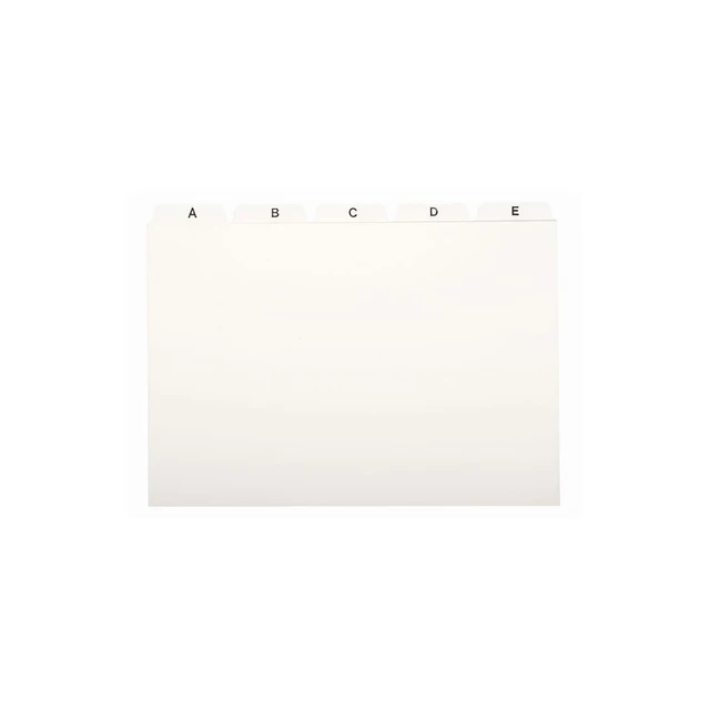 Kartotekregister A6 Hvit A-Z 