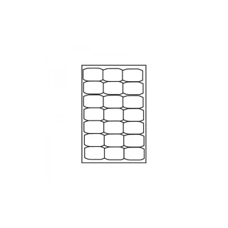 Selvklebende etiketter, 38,1 x 63,5mm 21 stk pr A4, 100 ark