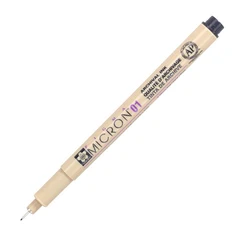 Micron 01 pigma pen, sort, 0,25 mm