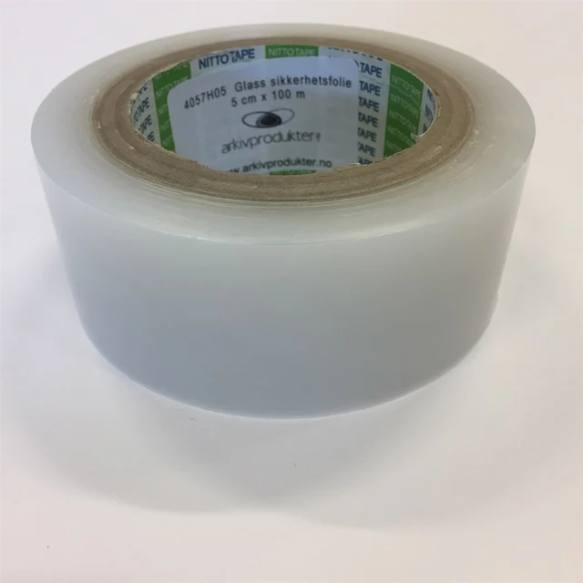 Glass sikkerhetsfolie, 5 cm x 100 m Klar 